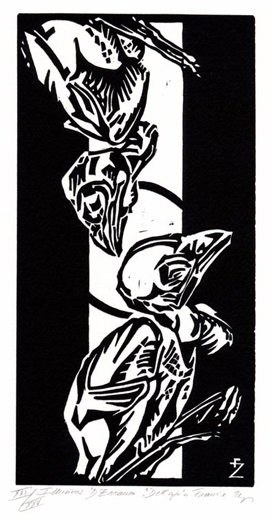     linogravure - 20 x 10 cm