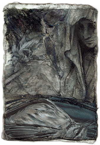     technique mixte sur papier - 15 X 10 cm